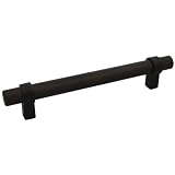 Cosmas 161-128ORB Oil Rubbed Bronze Euro Style Cabinet Bar Handle Pull - 5" (128mm) Hole Centers