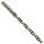 Cleveland 2513 Cobalt Steel Long Length Drill Bit, Gold Oxide Finish, Round Shank with Tang, 118 Degree Notched Point