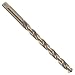 Cleveland 2513 Cobalt Steel Long Length Drill Bit, Gold Oxide Finish, Round Shank with Tang, 118 Degree Notched Point
