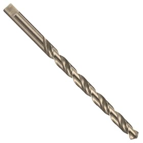 Cleveland 2513 Cobalt Steel Long-Length Drill Bit, Gold Oxide, Hex Shank, 5/32" Dia. x 5-3/8" Lg, (10-Pack)