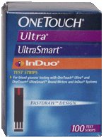 One Touch Ultra Fast Draw Test Strips, 100 Count