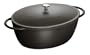 Staub 16-5/8-Quart Oval Sumo Cocotte, Black Matte
