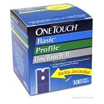 OneTouch Basic Profile Diabetic Test Strips - 100 Strips (Retail)