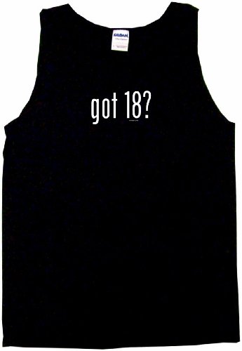 got 18? Men's Tee Shirt 2XL-Black TANK TOP