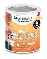 DICOR CORPORATION RP-CRC RUBBER ROOF ACRYLIC COATING WHT GALLON RP-CRC-1
