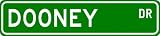 DOONEY Street Sign ~ Personalized Family Lastname Sign ~ Gameroom, Basement, Garage Sign Novelty** METAL ALUMINUM - 6 x 24 inches