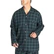 Nautica Men's Blackwatch Traditional Plaid Flannel Long Sleeve Camp Shirt