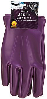The Joker Fancy Dress Adult Costume Men's Gloves 