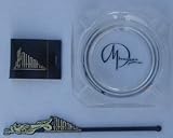 Picture Miramar Plaza T V Promo Glass Ashtray, Book Of Matches, & Swizzle Stick