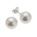 Zeeme Perles 360220562 - Pendientes de mujer de plata con perla cultivada de agua dulce (2 perlas)
