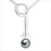 Felicia a Black Tahitian Cultured Pearl Pendant