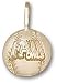 Florida Atlantic Owls Solid 10K Gold ''FAU'' Baseball Pendant