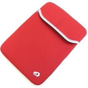 MSI Wind U100 / U120 & Samsung NC10 NETBOOK PC BLACK/RED Soft NEOPRENE SLEEVE CASE Cover Pouch Carrying Bag