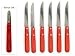 Nogent Red Steak Knives Set of 6