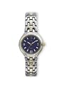 Timex Women's Classic Blue Dial Two-Tone Stainless Steel Watch #T23731