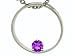 0.30 cttw Circle Of Love Genuine Amethyst Pendant - 14kt White Gold