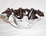 Black and White Pewter, Porcelain Candy Bowl