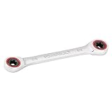 Powerbuilt 641760 Ratcheting Double Box-End E-Star Wrench - E10/E12 [並行輸入品]