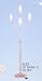 BEAUTIFUL MODERN DESIGN SILVER FINISH FLOOR LAMP 68"H