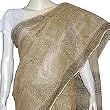 Womens Shalincraft Dress Indian Printed Cotton Saree Beige (ocsari202)