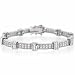 Extravagant Sterling Silver Simulated Diamond cz Tennis Bracelet