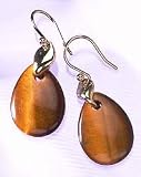 Monet Tiger Eye Teardrop Earrings BROWN
