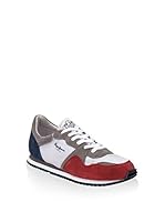 Pepe Jeans Zapatillas Pacific Wash (Rojo / Blanco / Taupe)