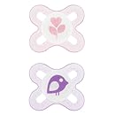 MAM Silicone Start Pacifier, Pink, 2-Count