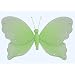 10" Medium Green Jewel Butterfly Decorations - butterflies hanging nylon nursery bedroom girls room ceiling wall decor, wedding birthday party baby bridal shower