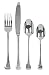 Ethos Aldo Zilli Palermo Stainless Steel Cutlery Set, 16 Piece