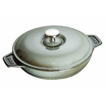 Staub Round Plate w/Lid Graphite Grey