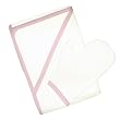 Tadpoles Organics Hooded Towel & Mitt Set, Pink