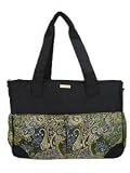 Kecci Oversized Weekender Diaper Bag Tote in Deep Chartreuse