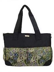 Kecci Oversized Weekender Diaper Bag Tote in Deep Chartreuse