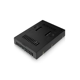 Icy Dock MB882SP-1S-2B 2.5 inch to 3.5 inch SATA HDD/SSD Converter - Black