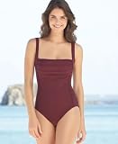 Calvin Klein Solid Pleat-Front One-Piece Swimsuit