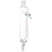 Chemglass CG-1718-04 Glass Cylindrical Style Graduated Addition Funnel, with 4mm PTFE Stopcock, 500mL Capacity