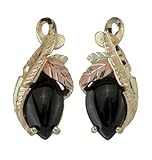 Black Hills Gold 10K Onyx Earrings