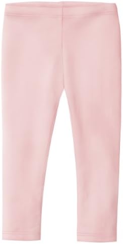Little Girls' Cotton Cropped Capri Summer Leggings Pink 4T