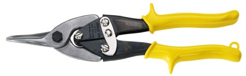 Klein Tools 1102S Aviation Snips - Straight Cutting, Yellow