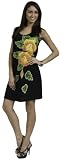 Women's Tropical Summer Sundress with Hand Painted Batik by 1 World Sarongs