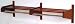 72" Coat and Hat Rack - Dark Mahogany Finish (Dark Red Mahogany) (11.5"H x 73.75"W x 15.5"D)