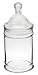 Anchor Hocking 24-Ounce Apothecary Jar with Glass Cover, Pack of 6