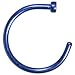 18 Gauge 3/8" Blue Anodized Titanium Nose Hoop