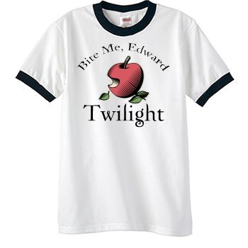 Twilight Bite Me Edward T-Shirt Ringer T-Shirt