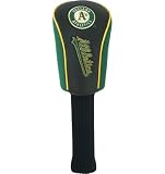 Oakland Athletics MLB Mesh Golf Barrel Head Cover Set
