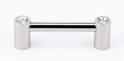 Swarovski Crystal 3" Center Bar Pull Finish: Polished Nickel