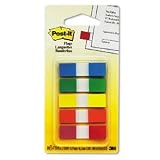 Post-it Flags, 1/2-Inch, Ideal For Marking And Flagging Paper Documents, Assorted Colors, 100 Flags per Dispenser (683-5CF)