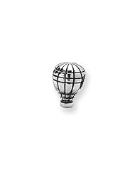 Hot Air Balloon Charm in Silver for 3mm Charm Bracelets