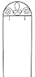 New Creative 22587 Garden Essentials Metal Scroll Design Post Holder, Black, ... New Creative 22587 Garden Essentials Metal Scroll Design Post Holder, Black, ...